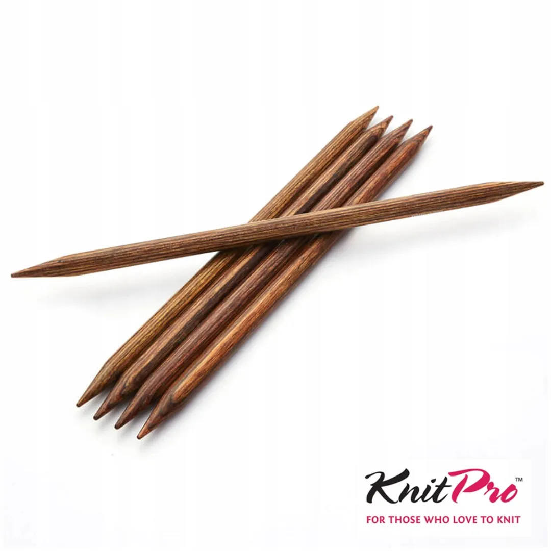 KnitPro Ginger Sokkennaald 5.00mm - Bruin