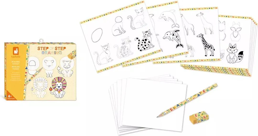 Janod Step by Step Creatief Dieren Tekenen
