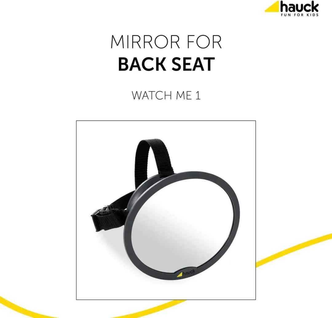 Hauck Watch Me 1 Achterbankspiegel - 21x19cm - Zwart