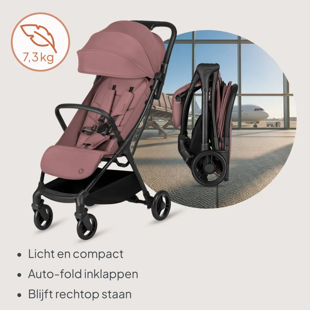 Lionelo Agia Plooibuggy - 7,3 kg - Inklapbaar - Beige