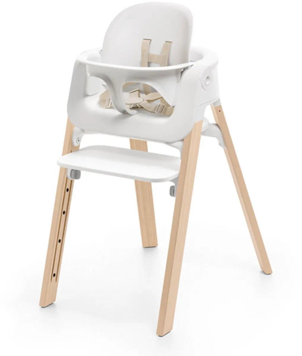 Stokke Steps Kinderstoel - Bundel White/Natural