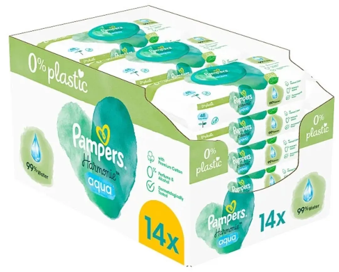 Pampers Harmonie Aqua Billendoekjes 672 Stuks