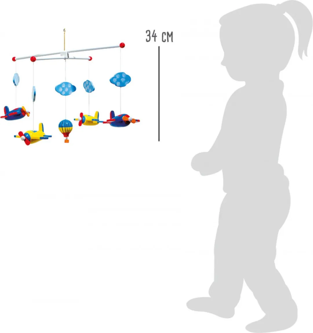 Small Foot Kindermobiel Luchtvaart - Multicolor - afbeelding 5 van 6
