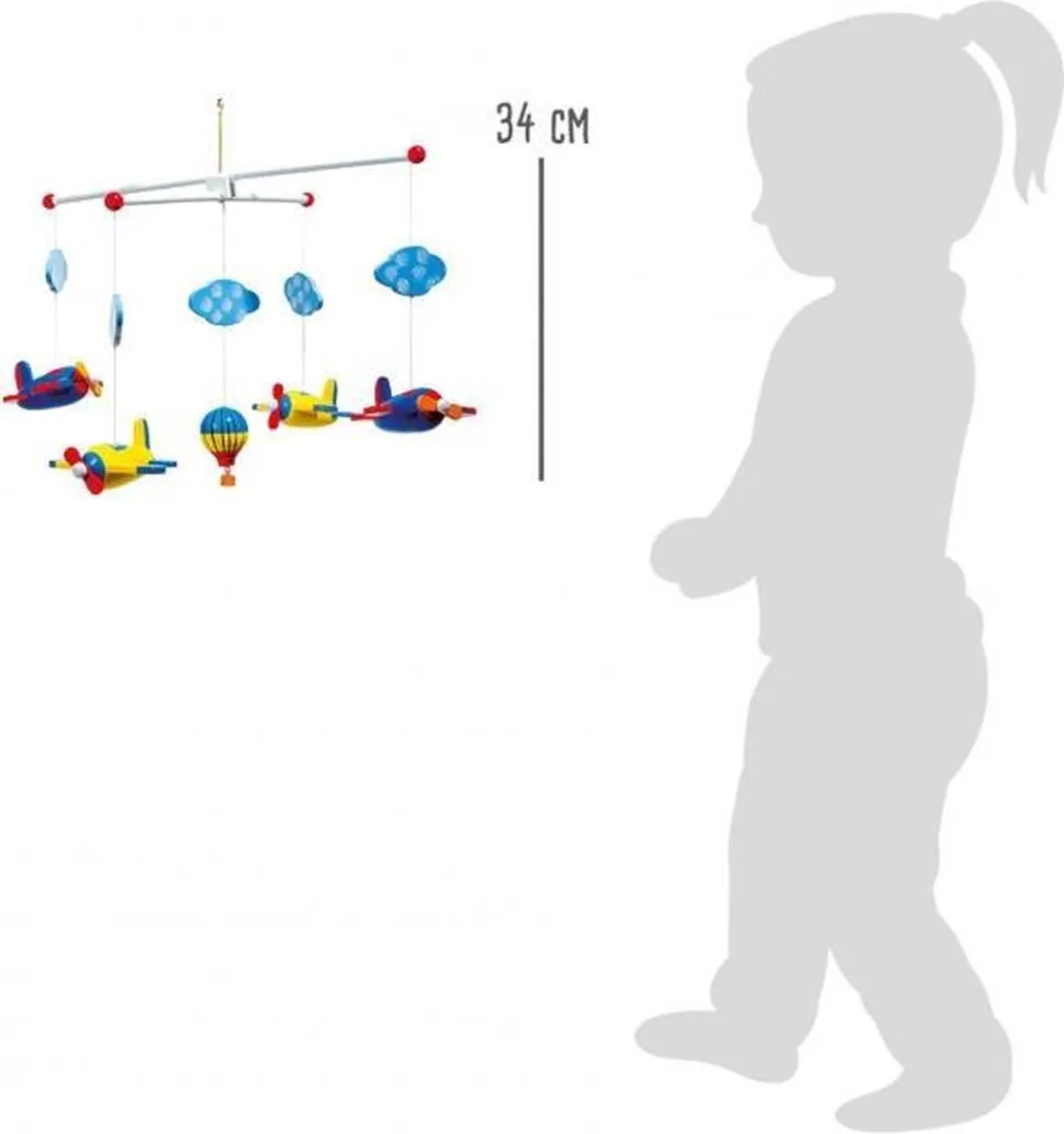 Small Foot Kindermobiel Luchtvaart - Multicolor - afbeelding 6 van 6