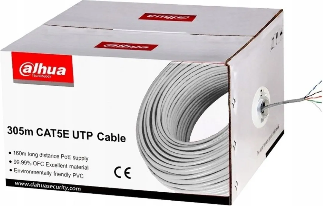 Dahua PFM920I-5EUN Netwerkkabel Cat5e 305m - Wit