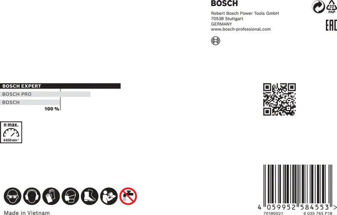 Bosch Professional Diamanten Doorslijpschijf 230mm 22.23mm