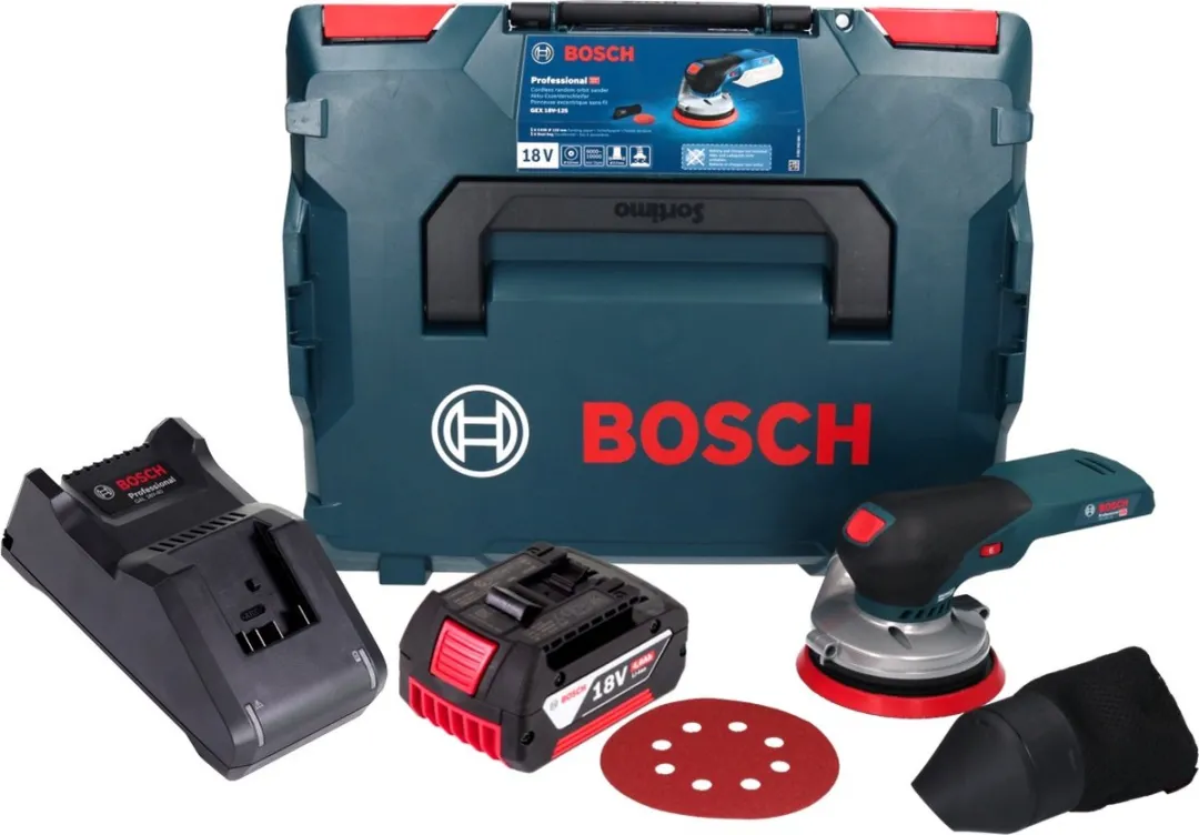 Bosch Professional GEX 18V-125 Excenterschuurmachine 125mm - 4.0Ah