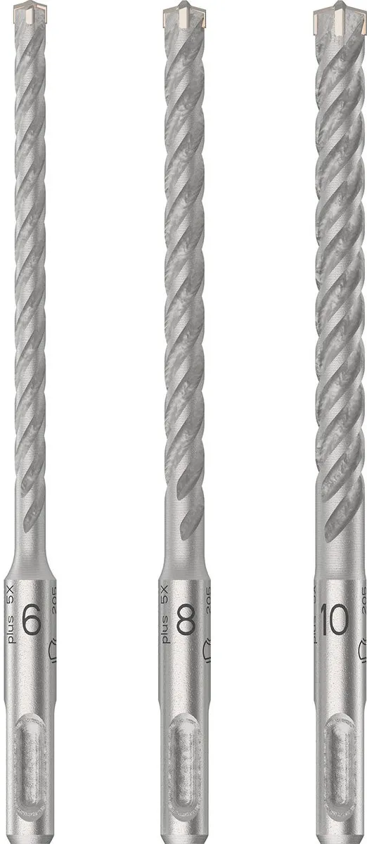 Bosch PRO SDS plus-5X Boorhamerset 6/8/10mm