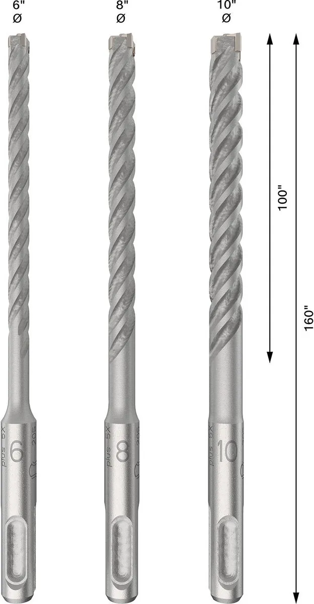 Bosch PRO SDS plus-5X Boorhamerset 6/8/10mm - afbeelding 6 van 6