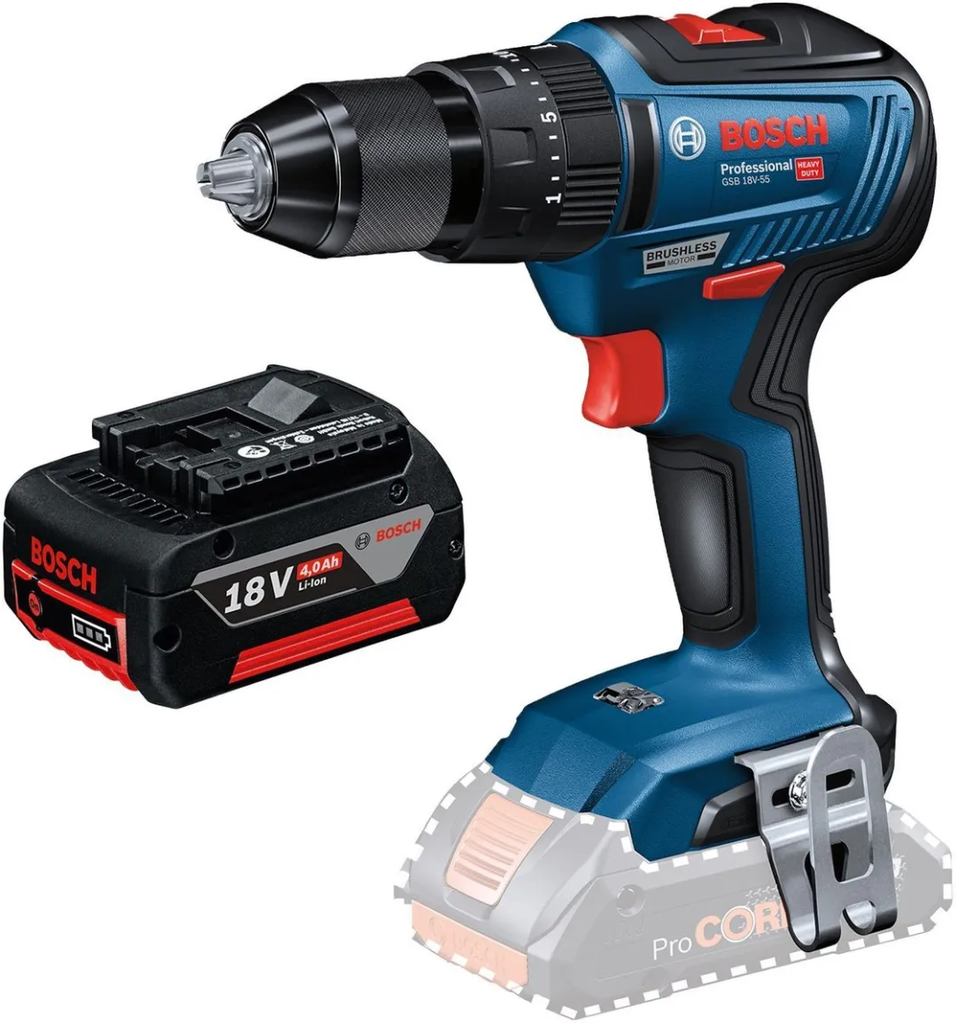 Bosch GSB 18V-55 Accuklopboormachine