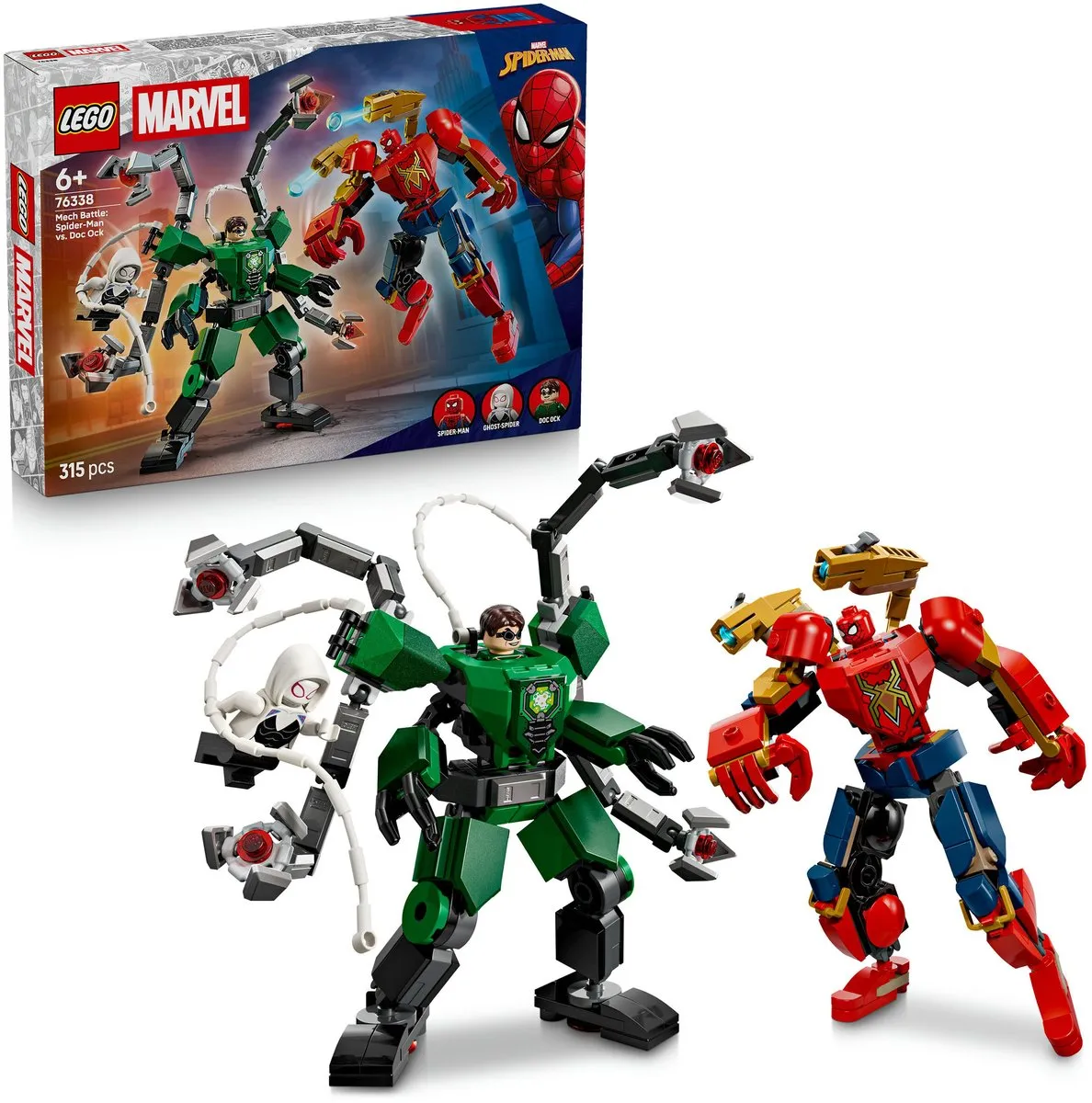 LEGO Marvel Mechaduel Spider-Man vs Doc Ock 76338 - 315 Stukken - 3 Minifiguren