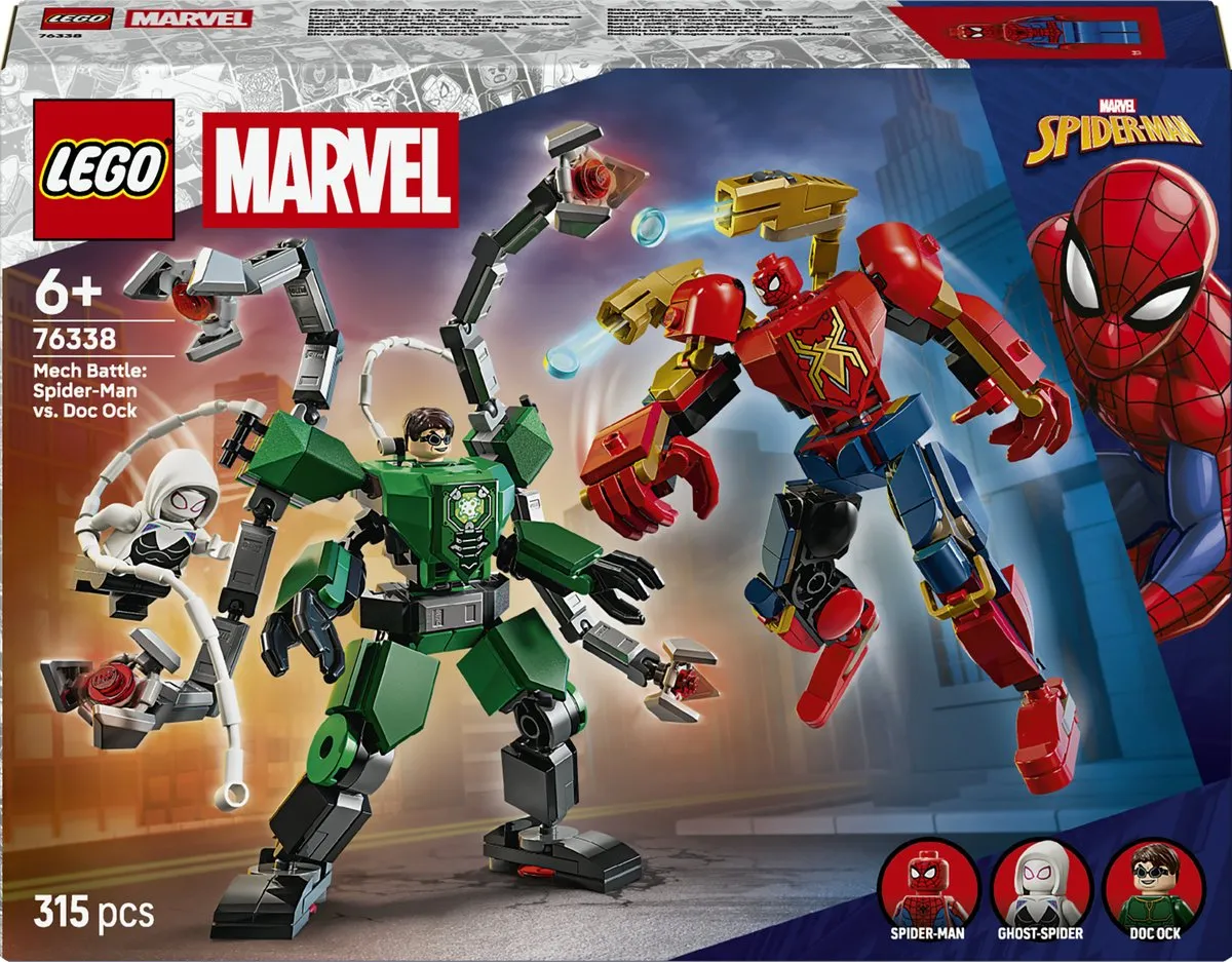 LEGO Marvel Mechaduel Spider-Man vs Doc Ock 76338 - 315 Stukken - 3 Minifiguren