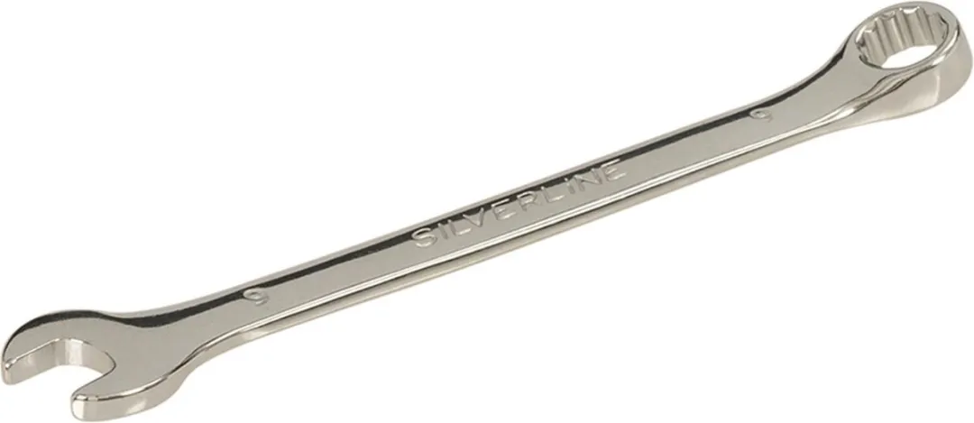 Silverline Steekringsleutel 9mm - Geharde Chroom