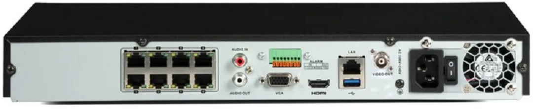 Hikvision DS-7608NXI-I2/8P/S(C) NVR - 8 PoE Poorten - Zwart