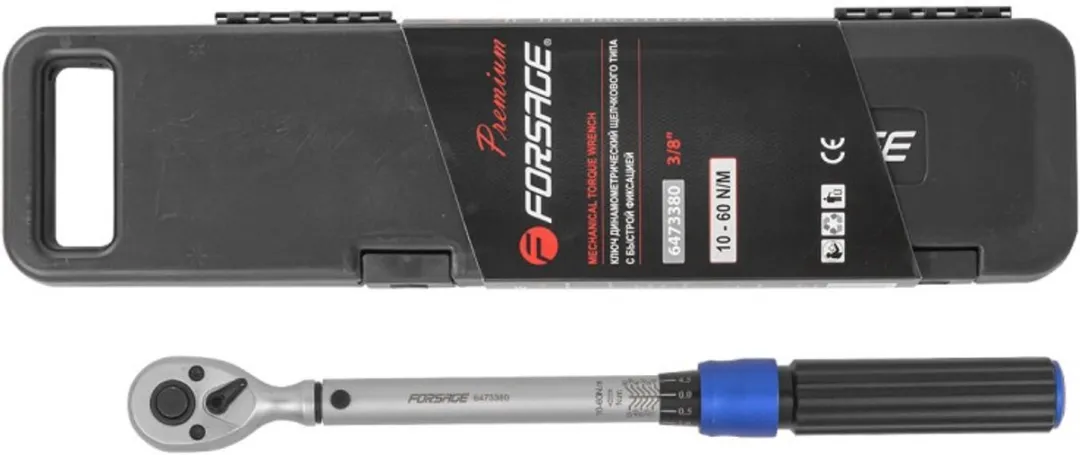 Forsage Momentsleutel 3/8" 10-60 Nm - Vleugelblokkering