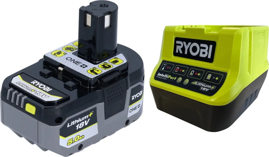 Ryobi R18AG-0 Haakse Slijper 115mm - 18V ONE+ - 5,0Ah Accu + Oplader - afbeelding 2 van 5