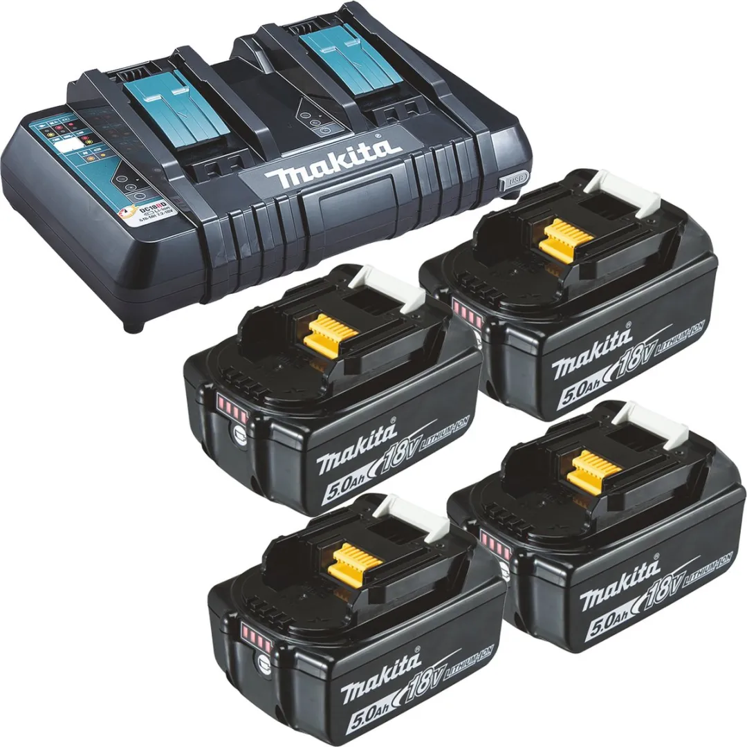Makita BL1850B Accu 5.0Ah 18V + DC18RD Sneloplader