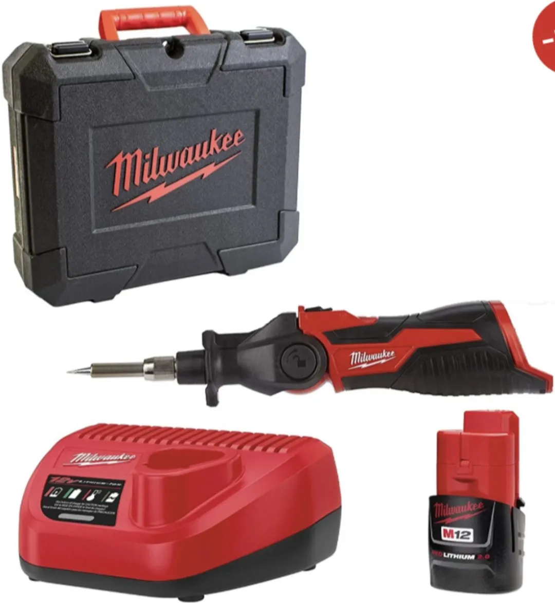 Milwaukee M12 SI-201C Soldeerboutset - 90W - 2Ah
