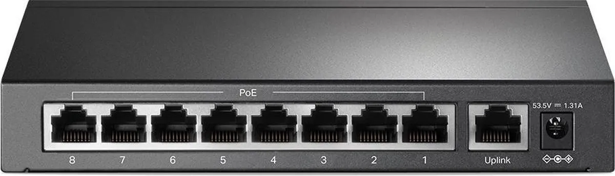TP-Link TL-SF1009P Unmanaged Switch 9x PoE - Zwart