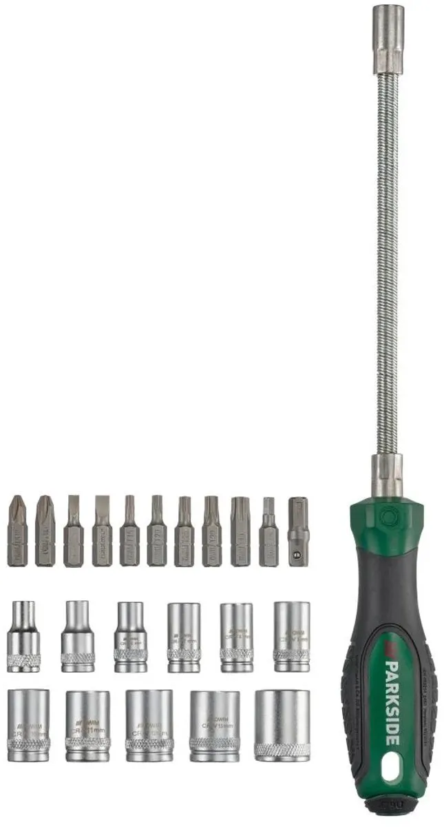 PARKSIDE Schroevendraaierset 23-delig - Groen/Zwart