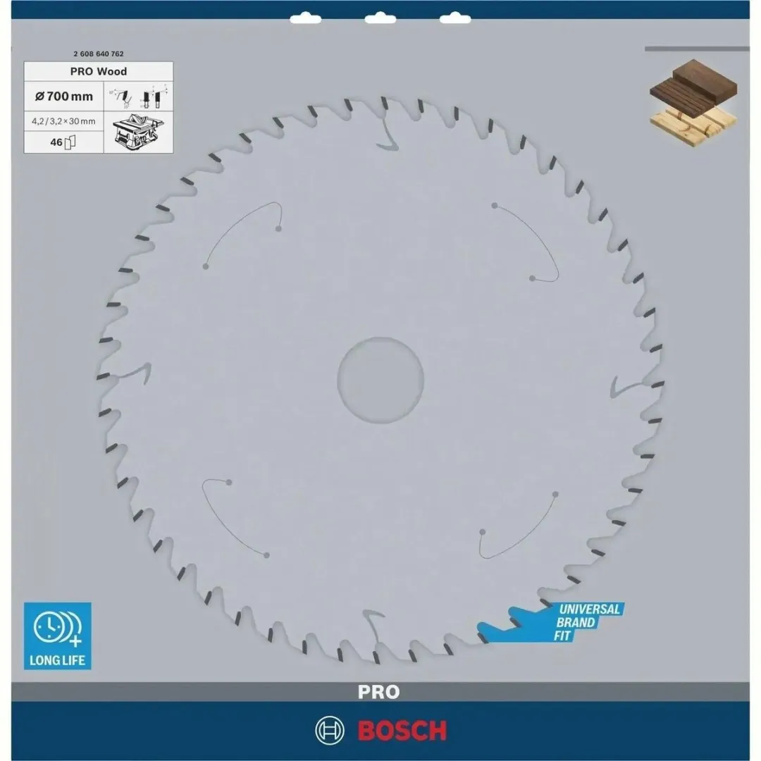 Bosch Professional CIRKZB CONSTR. WOOD T ST 700X30X4,2 Zaagblad - Hout - 46 Tanden