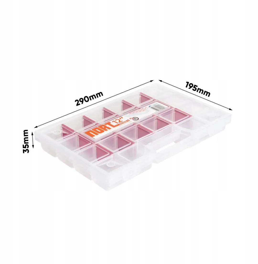 Prosperplast NORT12 Organizer Gereedschapskist Transparant - afbeelding 5 van 5