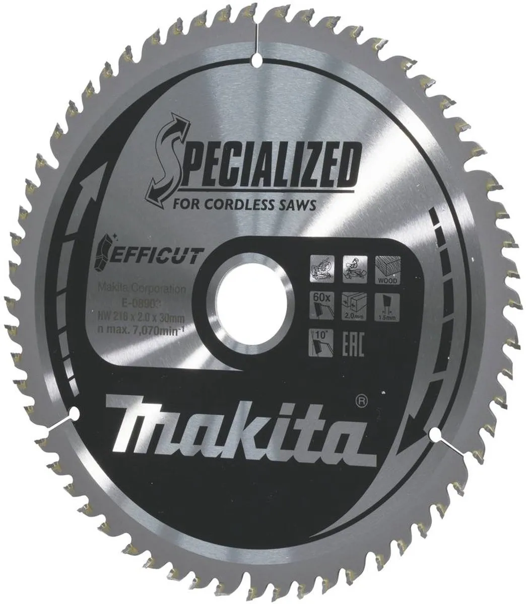 Makita E-08903 Cirkelzaagblad 216mm - 60 Tanden
