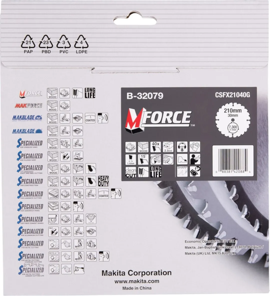 Makita M-FORCE Zaagblad B-32079