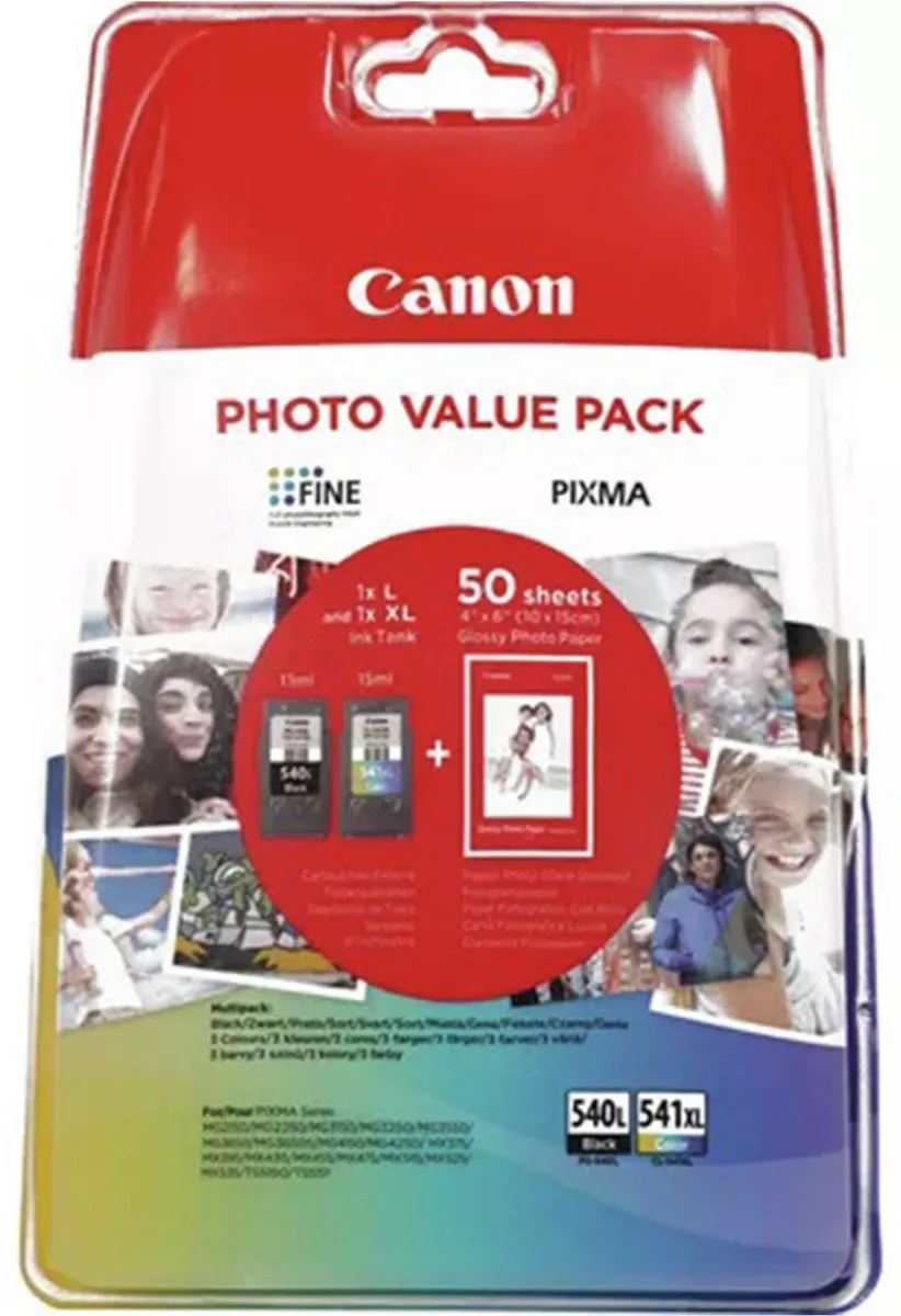Canon PG-540L + CL-541XL Inktcartridges