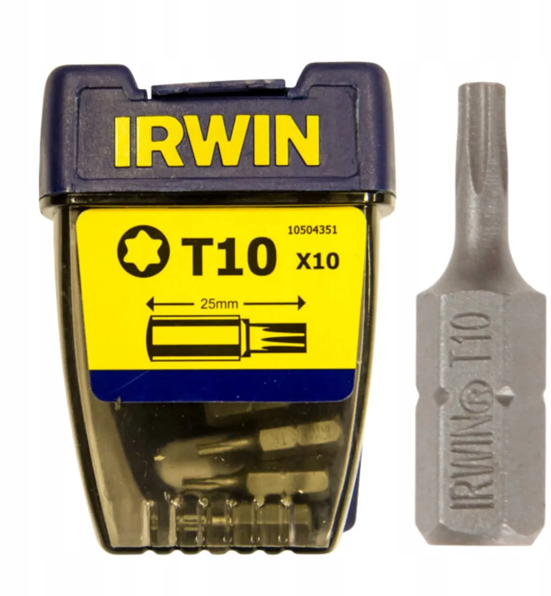Irwin Torx T10 Bits 1/4" 25mm