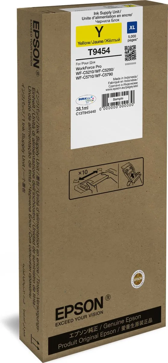 Epson C13T945440 Compatibele Inktcartridge - Geel