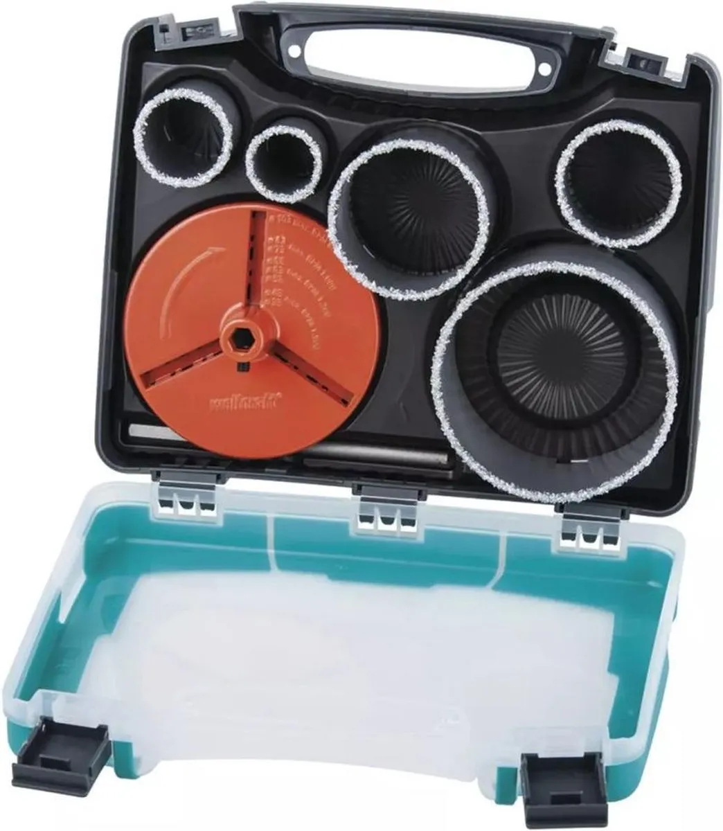Wolfcraft Gatenzaagset 7-delig 3464000 - Ø 33/53/68/73/83mm