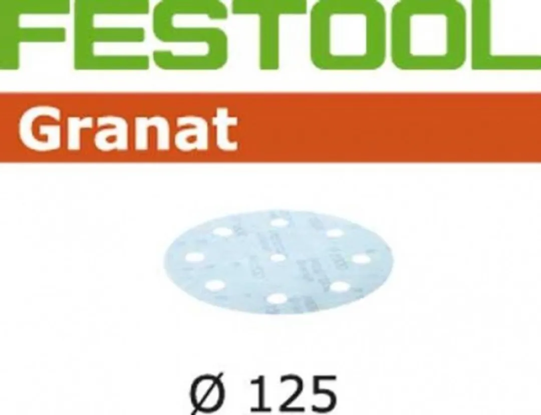 Festool Garnet STF D125/8 P1500 Slijpschijven - 50 Stuks