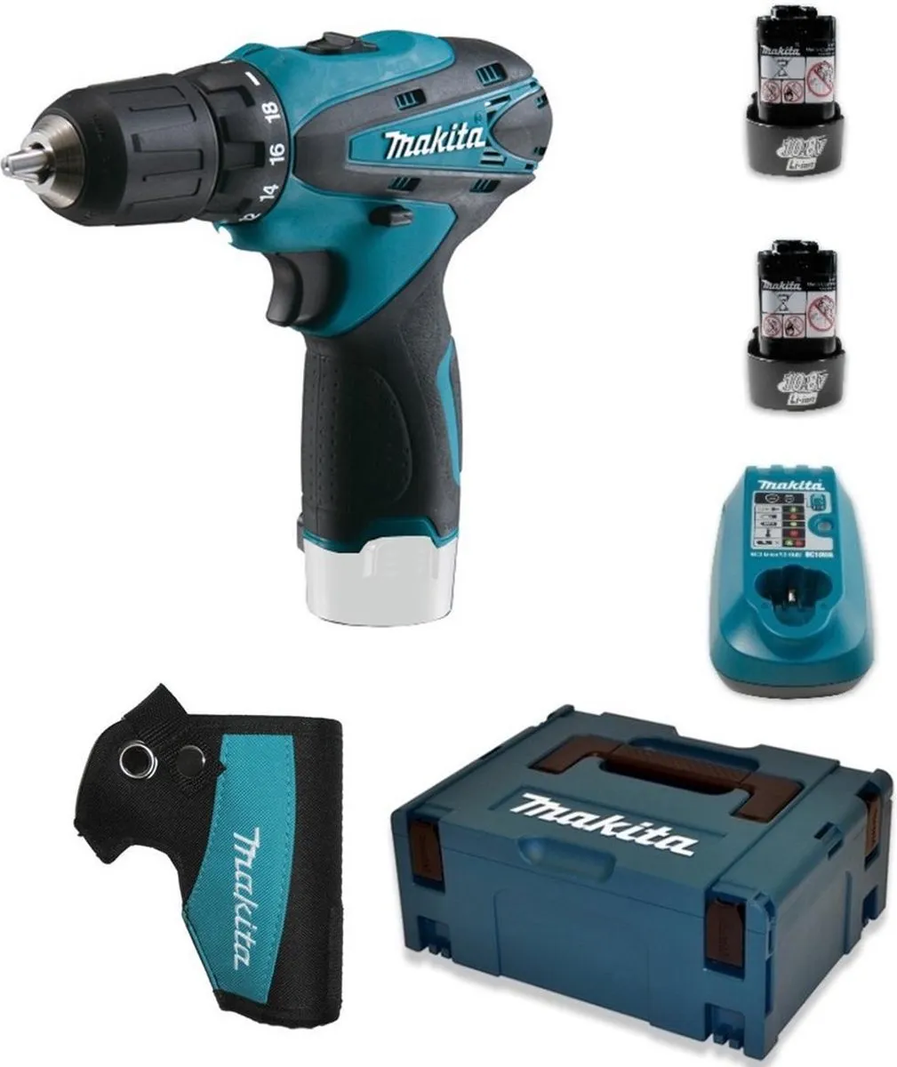 Makita DF330DWJ Boor-/schroefmachine - 10.8V - 2x 1.3Ah accu