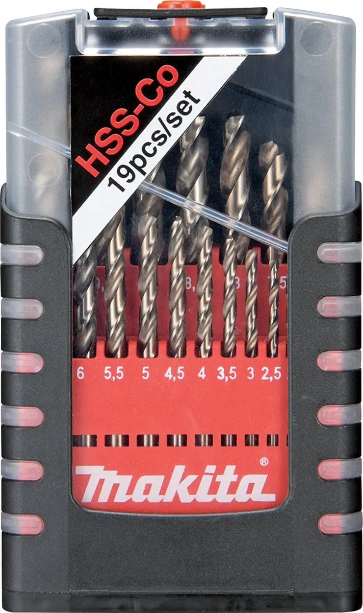 Makita HSS-CO Borenset 19-delig - Metaal