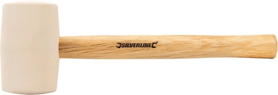 Silverline Hamer met Witte Rubberen Kop 454g