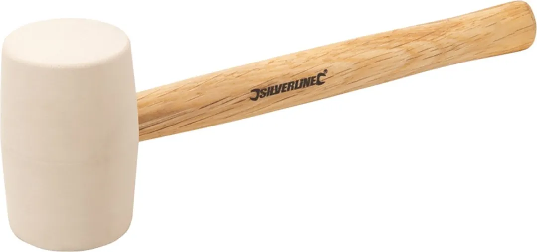Silverline Hamer met Witte Rubberen Kop 454g