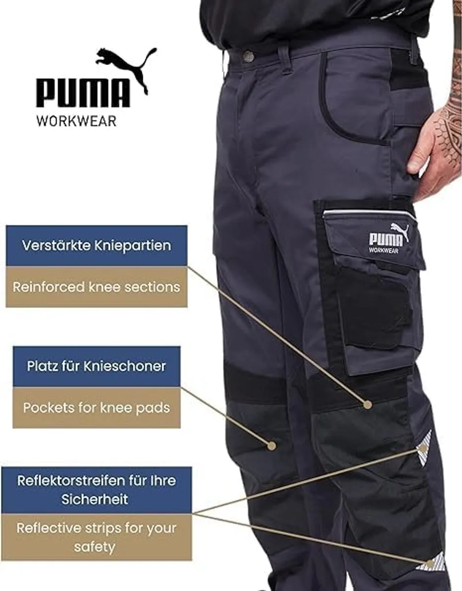 PUMA Workwear Precision X Werkbroek - Kniezakken - Maat 60