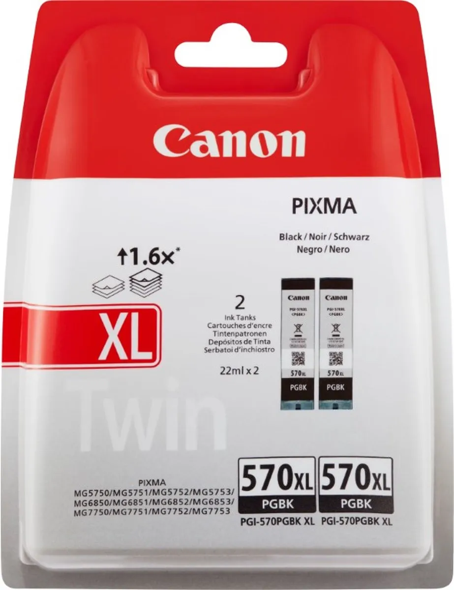 Canon PGI-570 BKTBL Inktcartridge Zwart