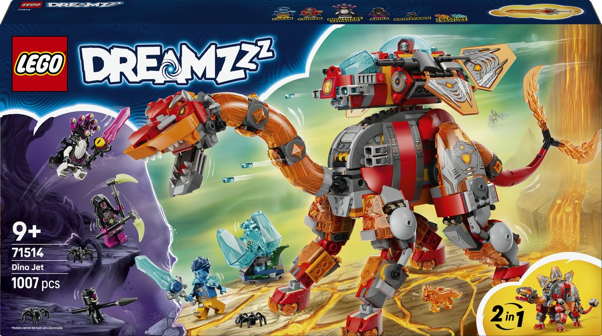 LEGO DREAMZzz dino vliegtuig bouwset voor kinderen - fantasie speelgoed.