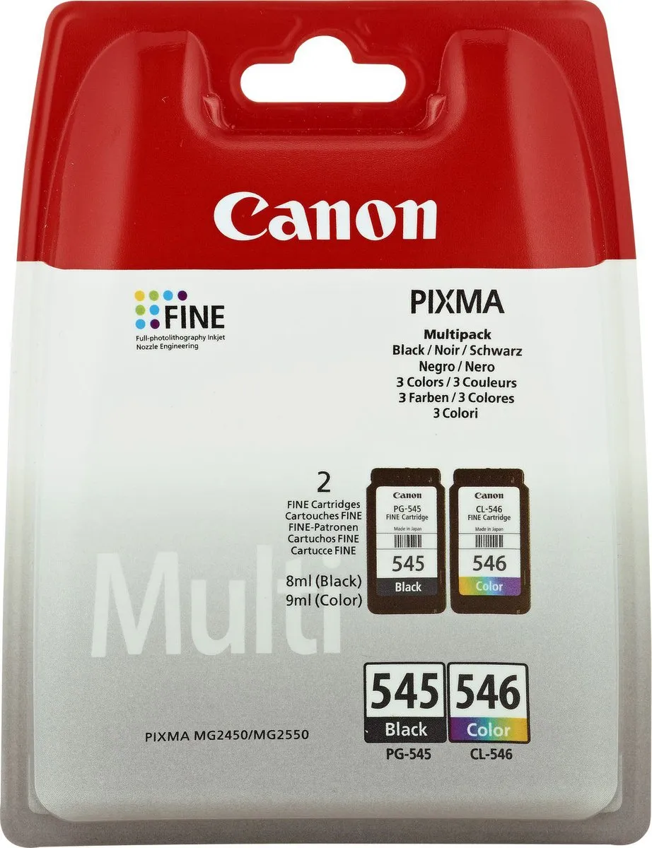 Canon PG-545 CL-546 Inktcartridges