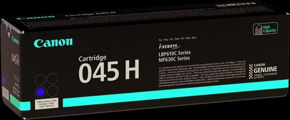 Canon 045H Geel XL Cartridge - 2200 pagina's