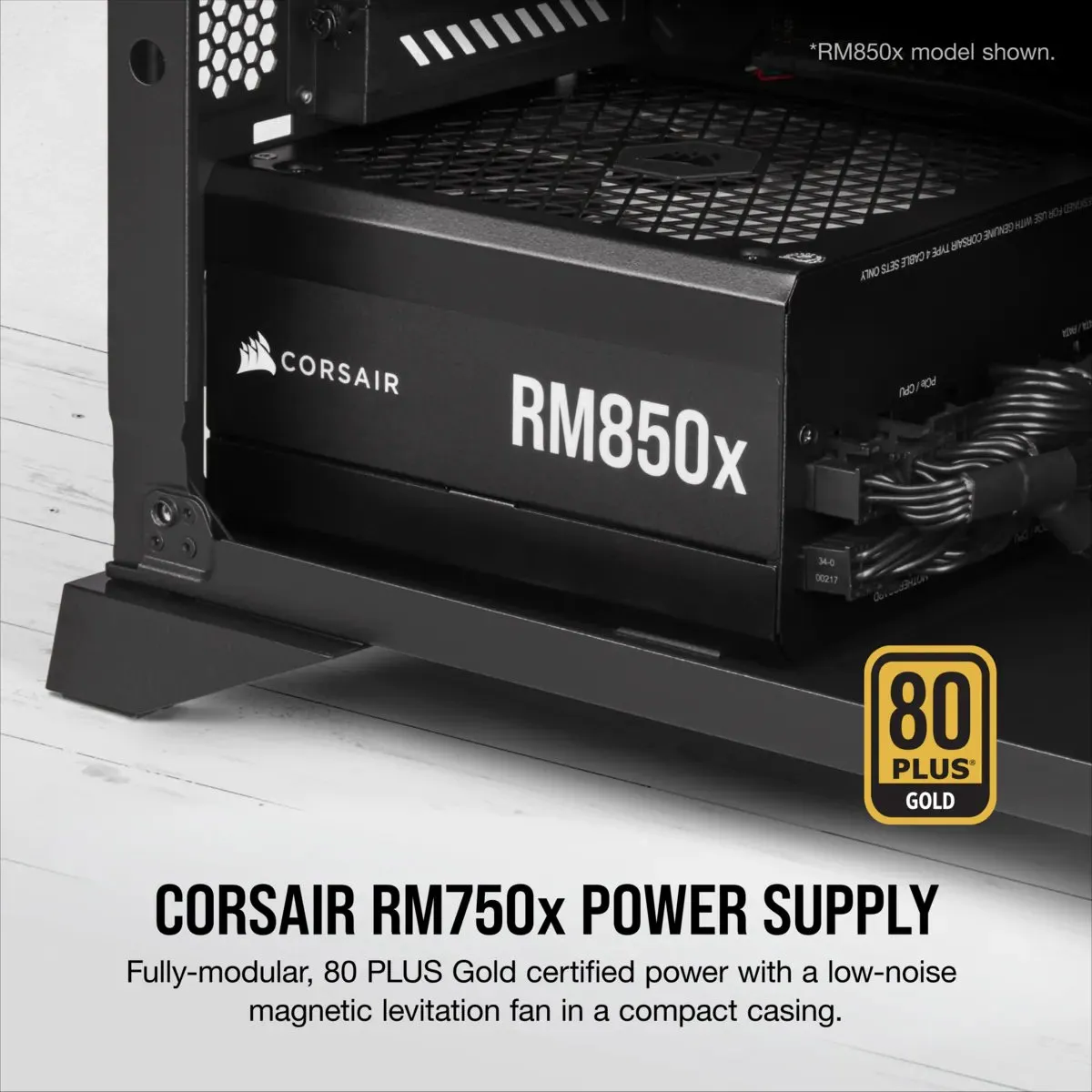 Corsair RM750x (2021) Voeding - 750W - Modulair - ATX - Zwart
