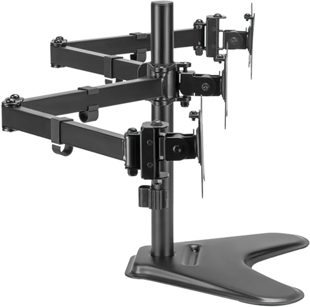 Logilink Drievoudige Monitorarm met Voet - 658mm