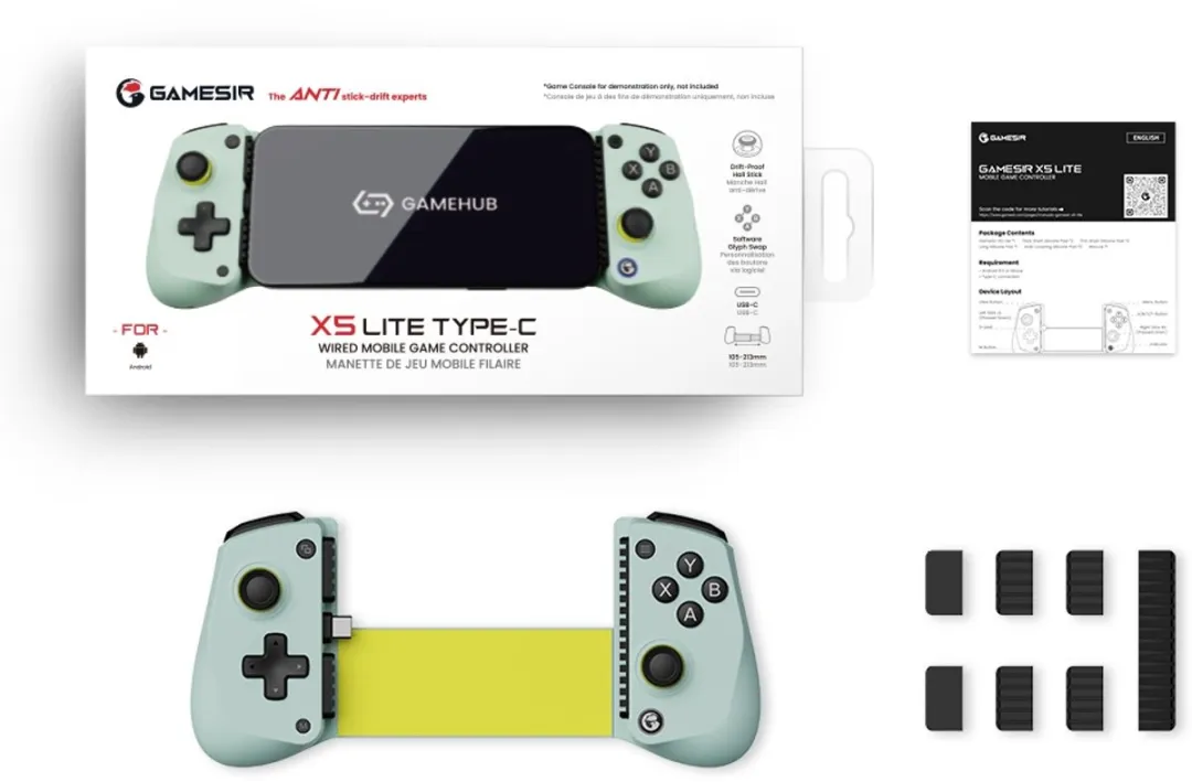GameSir X5 Lite Controller - iPhone/Android - 14 Knoppen - Wassabi - afbeelding 6 van 6