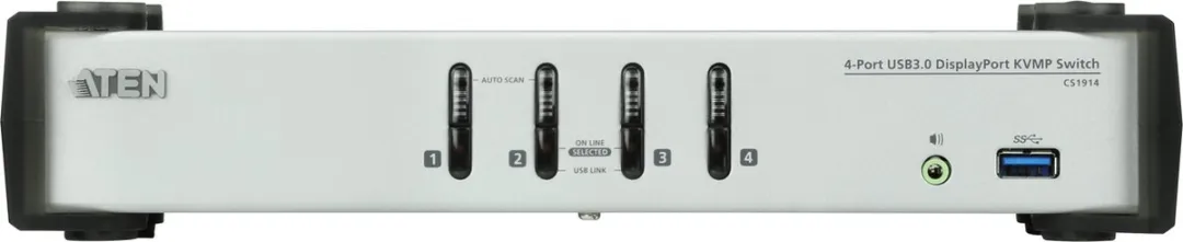Aten CS1914 DisplayPort KVM Switch - 4 Poorten
