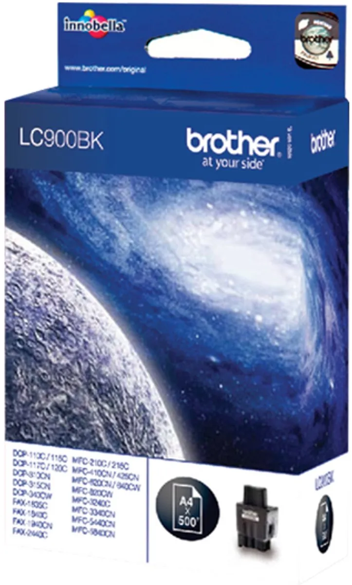 Brother LC-900BK Inktcartridge - Zwart