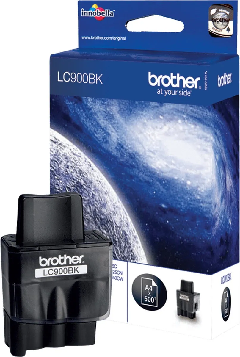 Brother LC-900BK Inktcartridge - Zwart