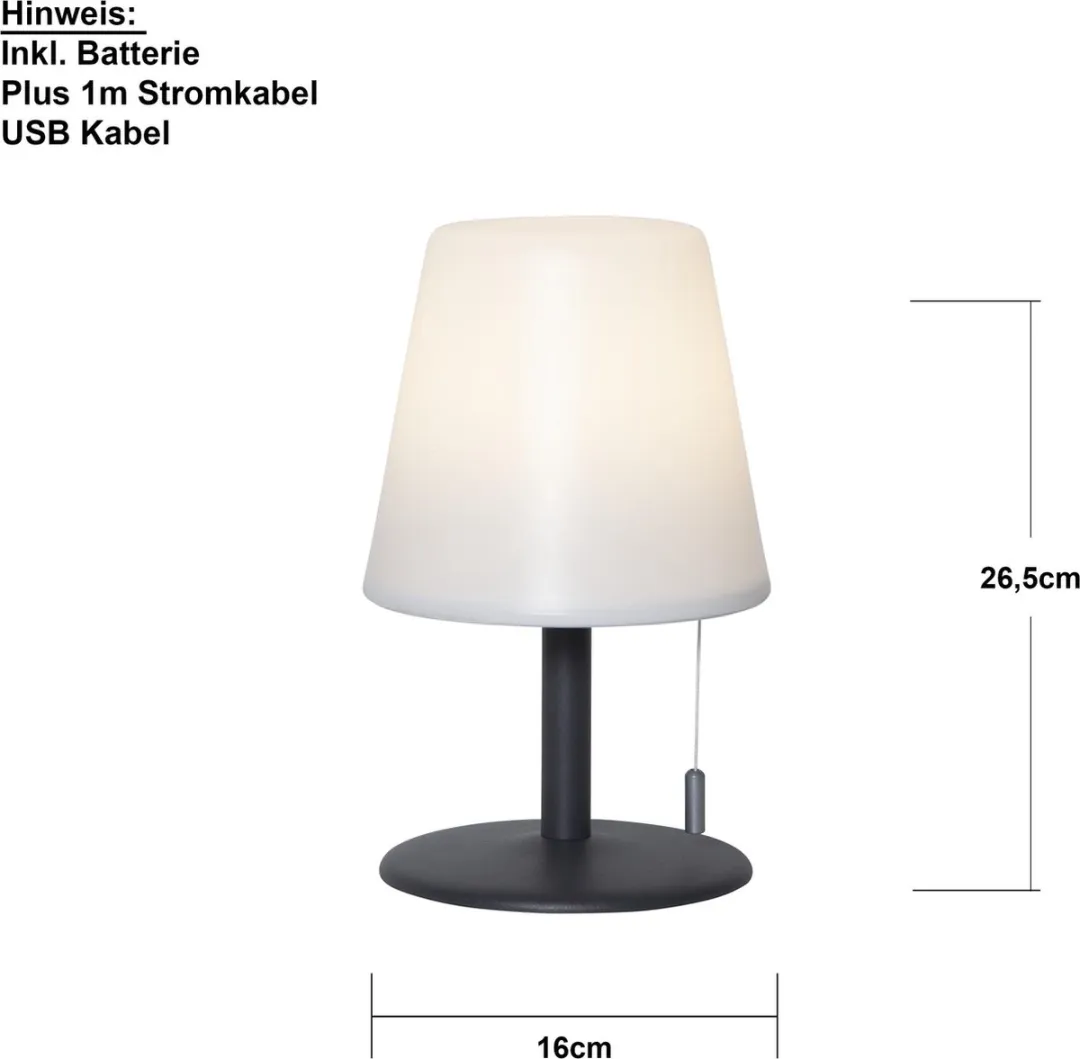 Star Trading Kreta LED Tafellamp - 1 Lichtpunt - Warm Wit