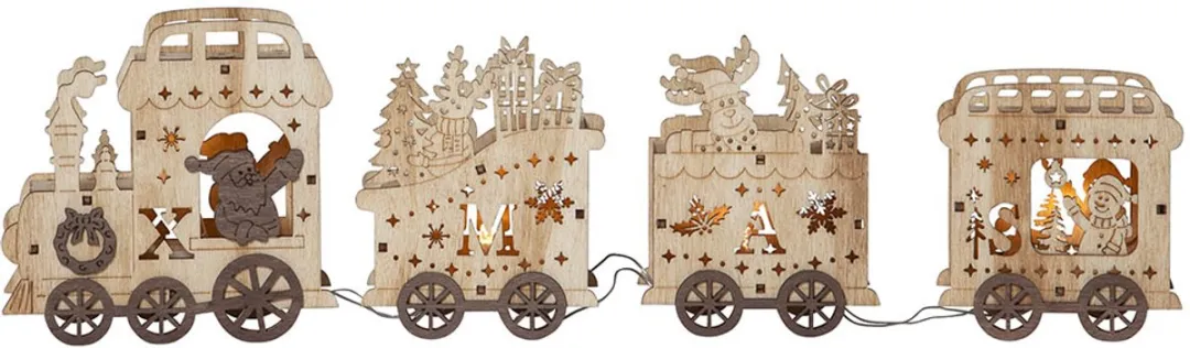 Star Trading Yuletide Houten Kersttrein